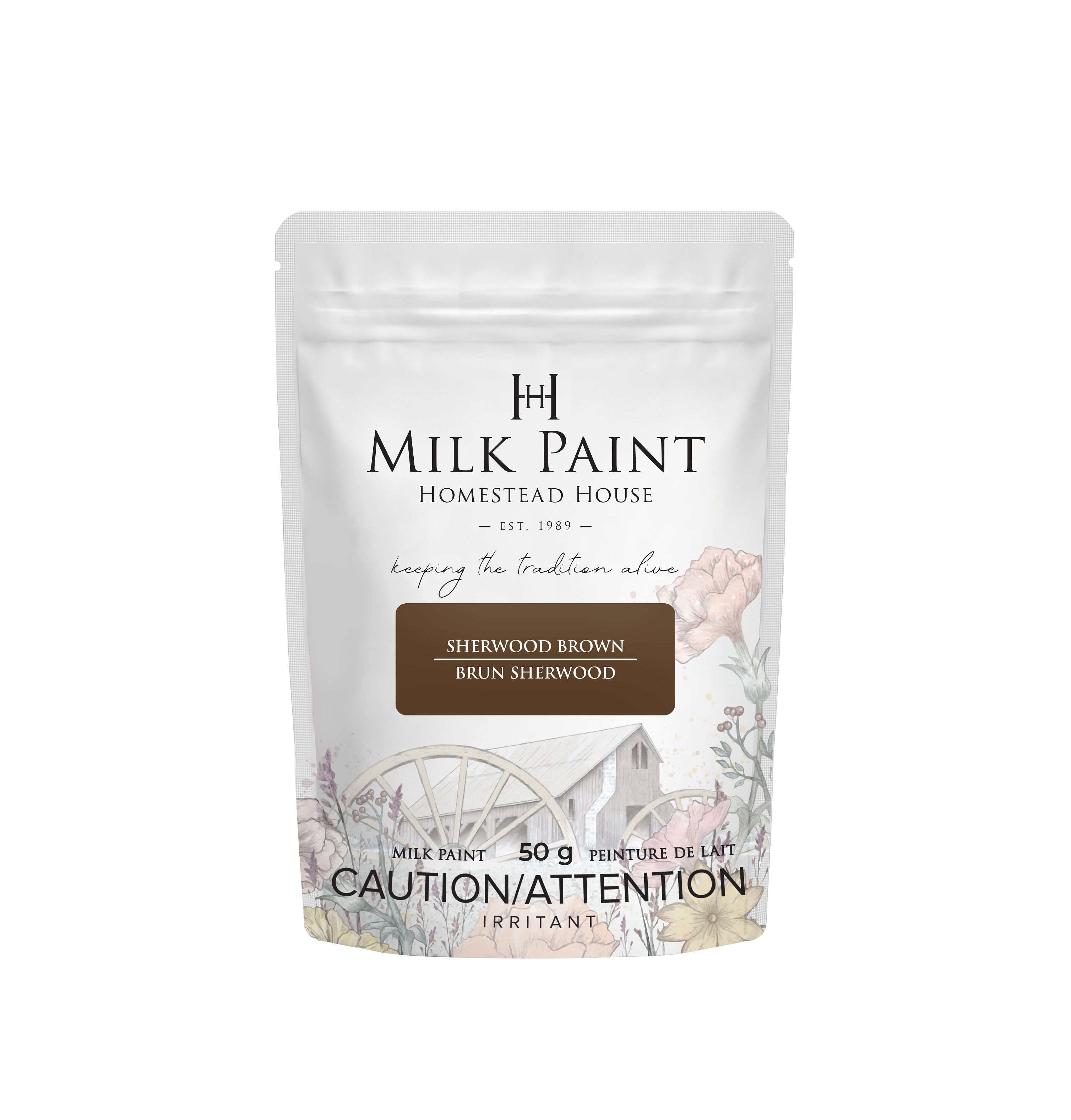 Milk Paint Wood Stain - moridlo na drevo - Sherwood Brown - 50gr