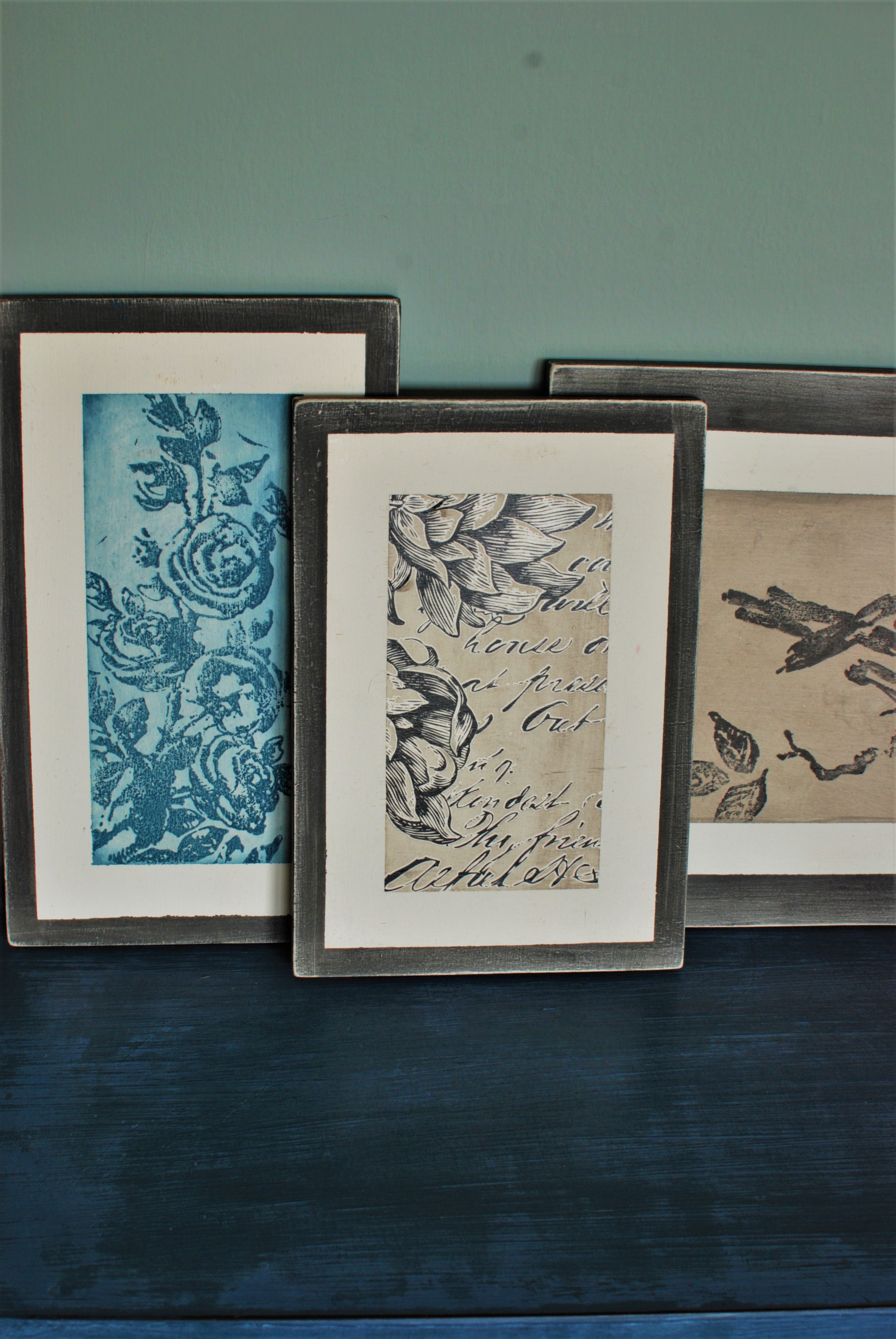 Obraz Kvety - petrolejová