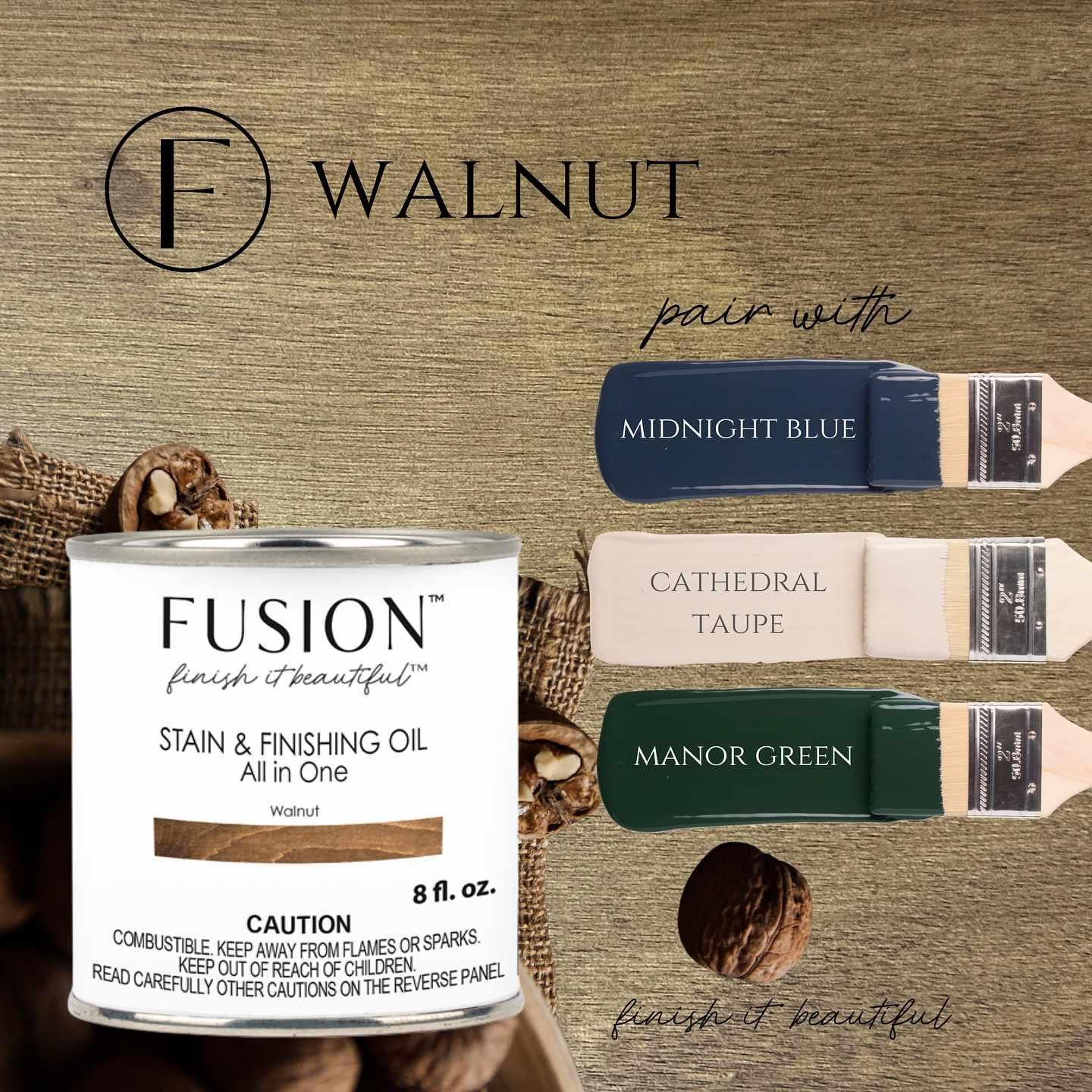 Stain & Finishing Oil (SFO) - Walnut - Fixačný pigmentovaný olej 237ml