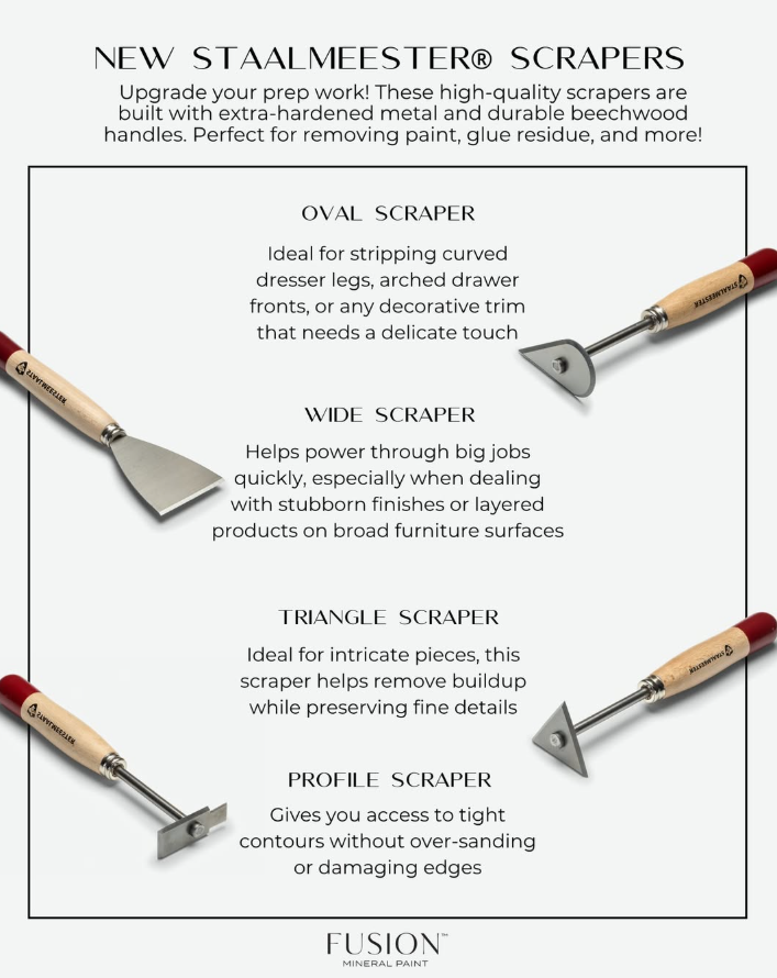 Profilovaná škrabka na odstránenie farby