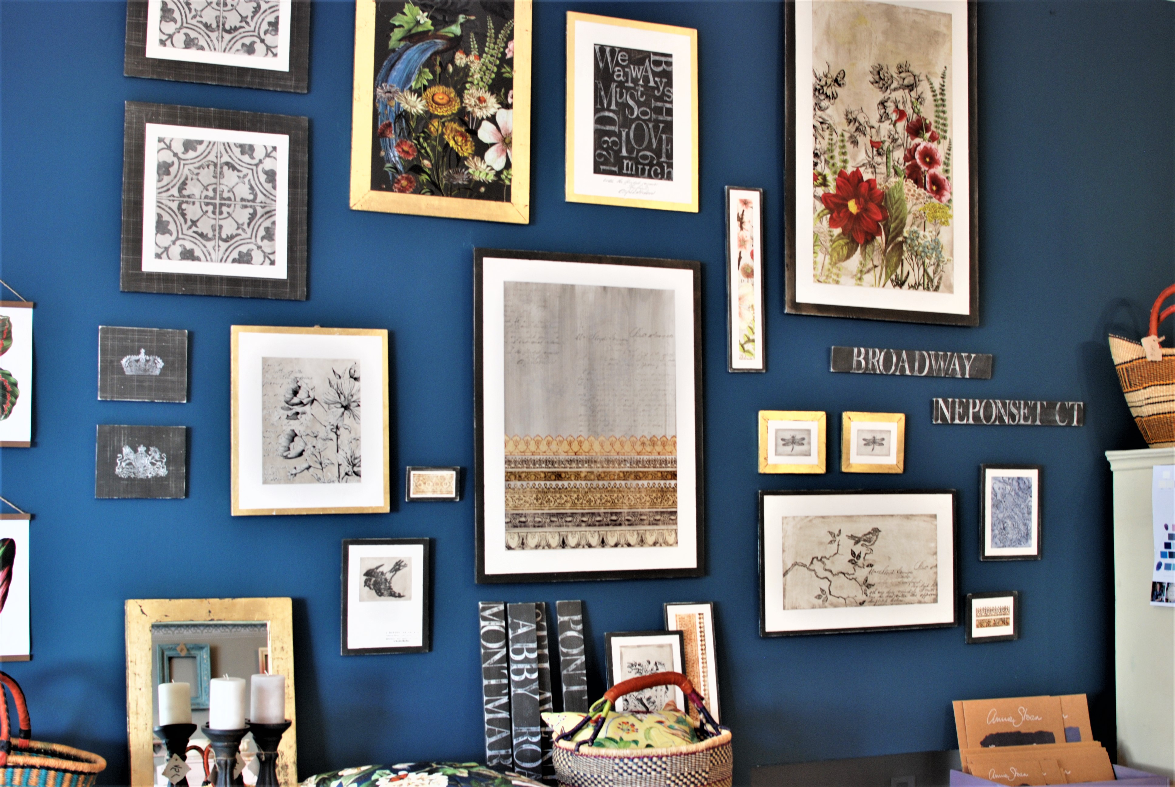 Obraz Kvety - petrolejová