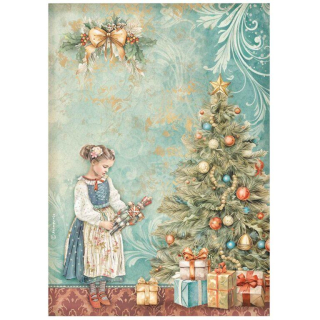 Stamperia – Dekupážny Ryžový Papier A4 – The Nutcracker Christmas Tree *4941